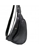 Фотография Кожаный рюкзак на одно плече черного цвета Tarwa GA-3026-3md