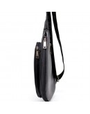 Фотография Кожаный рюкзак на одно плече черного цвета Tarwa GA-3026-3md