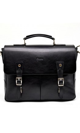 Мужская кожаная черная сумка-портфель Tarwa GA-3960-4lx