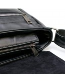 Фотография Черная удобная вместительная кожаная сумка на плечо Tarwa GA-7022-3md