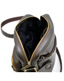 Фотография Кожаная коричневая мужская сумка на плечо Tarwa GC-6012-3md