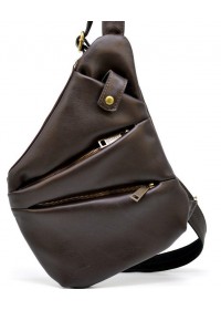 Коричневая сумка - слинг из мягкой телячьей кожи Tarwa GC-6402-3md