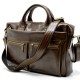 Кожаная деловая сумка коричневая для документов Tarwa GQ-7122-3md