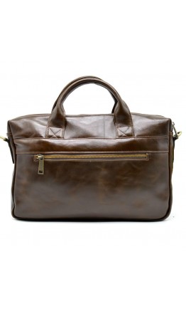 Кожаная деловая сумка коричневая для документов Tarwa GQ-7122-3md