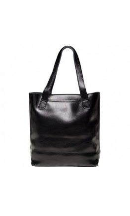 Черная кожаная женская сумка GR-0599A