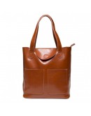 Фотография Светло - коричневая кожаная женская сумка GR-0599LB