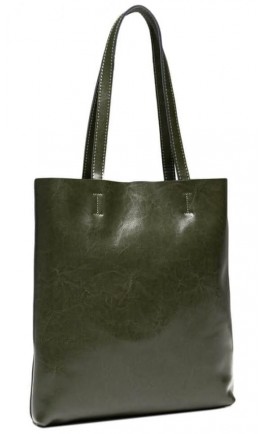 Женская зеленая кожаная сумка GR-2002GR