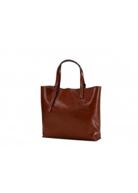 Кожаная коричневая женская сумка GR-2011LB