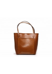 Светло-коричневая женская кожаная сумка GR-2013LB