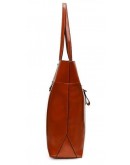 Фотография Женская кожаная сумка рыжего цвета GR-8098LB
