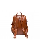 Фотография Женский кожаный рюкзак светло-коричневого цвета GR-8128LB