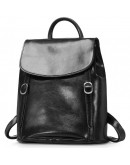 Фотография Черный женский кожаный рюкзак GR-8158A
