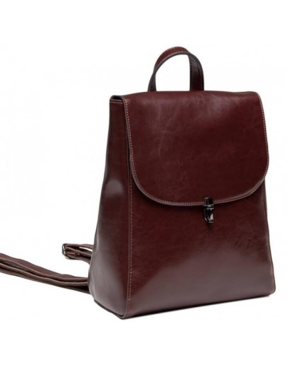 Фотография Бордовый женский рюкзак кожаный GR-8325B