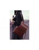Фотография Бордовый женский рюкзак кожаный GR-8325B