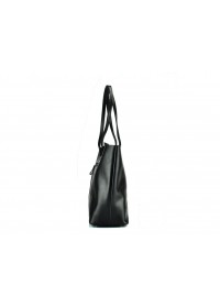 Черная женская кожаная деловая сумка GR-832A
