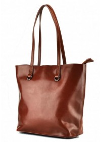 Женская кожаная рыжая деловая сумка GR-832LB