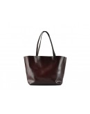 Фотография Женская кожаная сумка бордово-коричневого цвета GR-8360B
