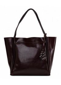 Кожаная коричневая модная женская сумка GR-8813B