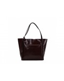 Фотография Кожаная коричневая модная женская сумка GR-8813B