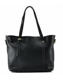 Фотография Кожаная черная женская деловая сумка GR3-172A