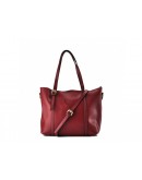 Фотография Женская красная кожаная деловая сумка GR3-172BO