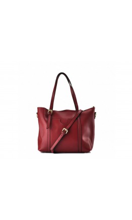 Женская красная кожаная деловая сумка GR3-172BO
