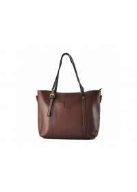 Женская коричневая кожаная деловая сумка GR3-172BR