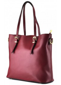 Красная женская кожаная деловая сумка GR3-173BO