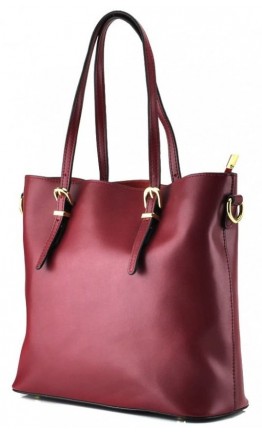 Красная женская кожаная деловая сумка GR3-173BO