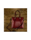 Фотография Красная женская кожаная деловая сумка GR3-173BO