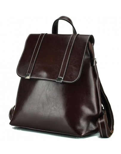 Фотография Женский коричневый рюкзак кожаный GR3-6095B-BP