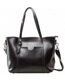 Фотография Женская сумка кожаная черного цвета GR3-6101A