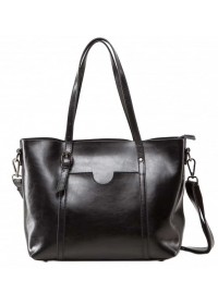 Женская сумка кожаная черного цвета GR3-6101A