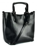 Фотография Черная удобная женская кожаная сумка GR3-6103A