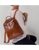 Фотография Коричневый женский кожаный рюкзак GR3-801LB-BP