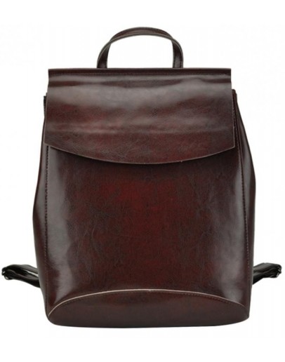 Фотография Кожаный коричневый женский рюкзак GR3-805B