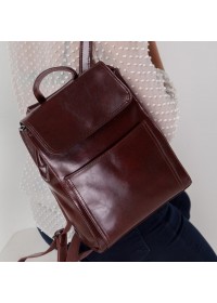 Бордовый женский рюкзак из кожи GR3-806BO-BP