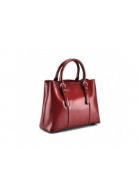 Кожаная женская сумка красного цвета GR3-857R