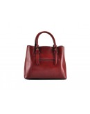 Фотография Кожаная женская сумка красного цвета GR3-857R