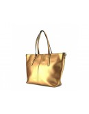 Фотография Женская кожаная сумка золотого цвета GR3-8687BGM