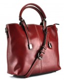 Фотография Красная кожаная женская деловая сумка GR3-872R