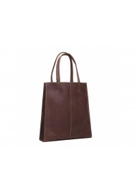 Кожаная женская темно-коричневая сумка GW9960R