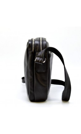 Черная кожаная мужская плечевая сумка Tarwa Ga-60121-3md