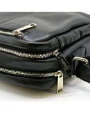 Фотография Черная кожаная мужская плечевая сумка Tarwa Ga-60121-3md