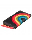 Фотография Женский кошелек кожаный Visconti HR82 Von c RFID (Black Rainbow)