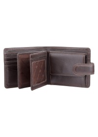 Коричневый кожаный кошелек Visconti HT13 Strand c RFID (Chocolate)