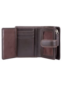 Коричневый кожаный кошелек Visconti HT31 Soho c RFID (Chocolate)