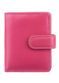 Розовый кожаный кошелек Visconti HT31 Soho c RFID (Fuchsia)
