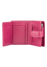 Розовый кожаный кошелек Visconti HT31 Soho c RFID (Fuchsia)