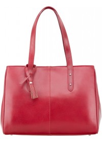 Красная женская кожаная деловая сумка  ITL80 (Red)